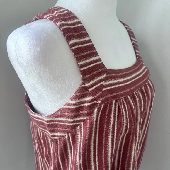 Lucky Brand Maeve and Cream Striped Square Neck Tank Top - Picture 7 of 15